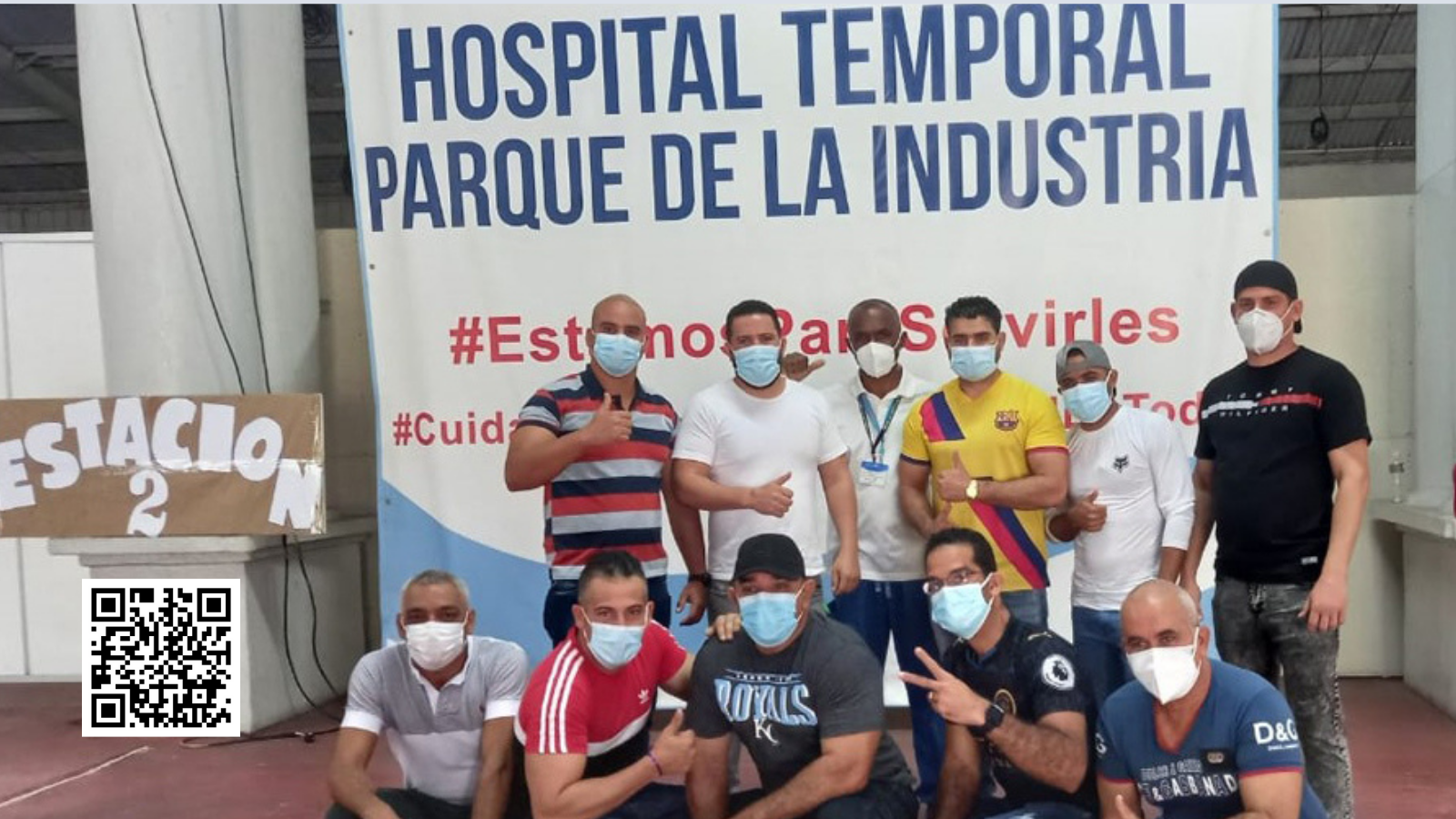 Médicos cubanos hospital Parquede la Industria