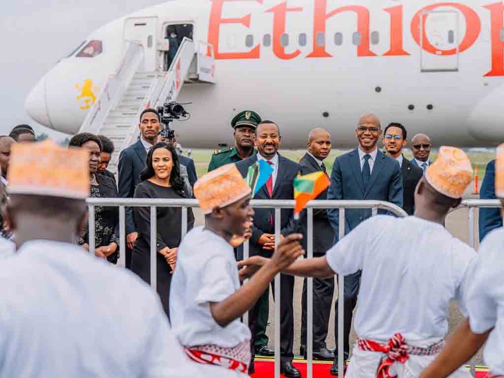 primer-ministro-de-etiopia-llego-a-tanzania-en-visita-de-estado
