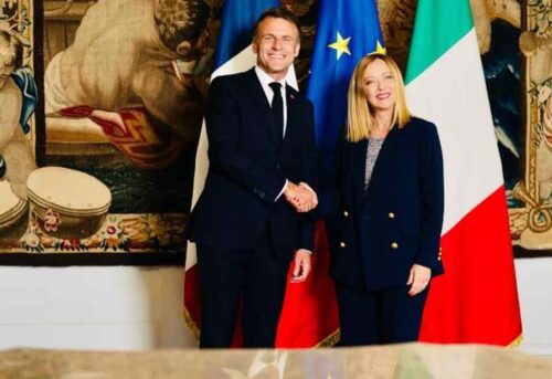meloni-y-macron-unidos-en-roma-dialogan-para-tratar-de-avanzar-juntos