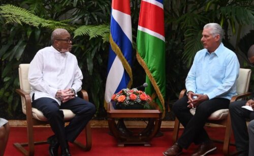 presidente-de-cuba-recibio-a-embajador-de-namibia