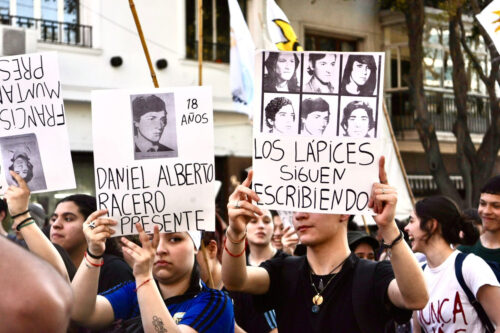 Homenaje en Argentina por la Noche de los Lápices