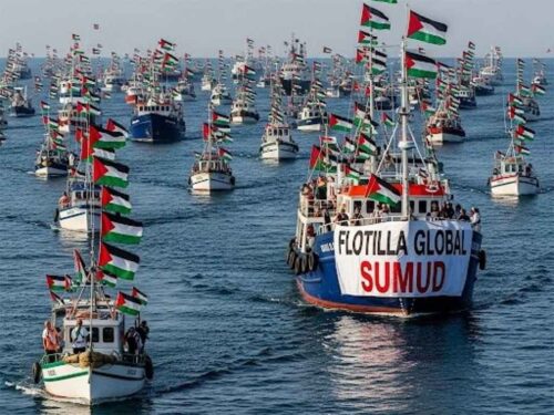 flotilla-humanitaria-avanza-a-gaza-bajo-intensa-vigilancia-de-drones