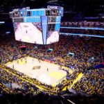 SAN FRANCISCO, CA - MAY 26: An overall view of the arena during Game 5 of the 2022 NBA Playoffs Western Conference Finals on May 26, 2022 at Chase Center in San Francisco, California. NOTE TO USER: User expressly acknowledges and agrees that, by downloading and or using this photograph, user is consenting to the terms and conditions of Getty Images License Agreement. Mandatory Copyright Notice: Copyright 2022 NBAE (Photo by Jack Arent/NBAE via Getty Images)