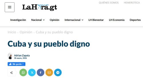 Medio La Hora Guatemala Cuba
