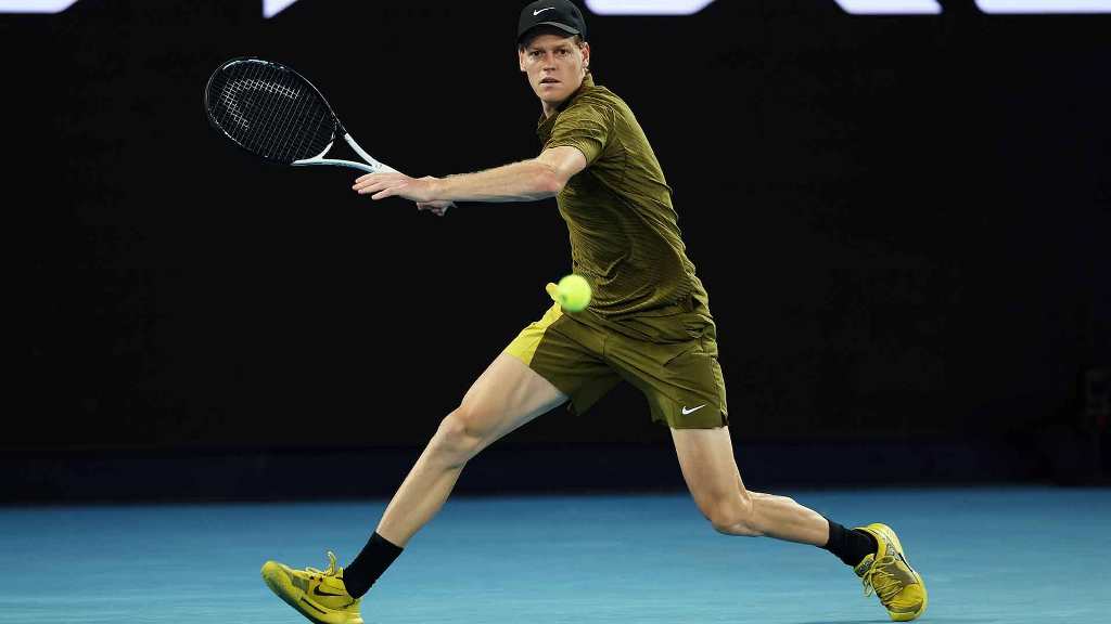 Jannik Sinner en el Abierto de Australia
