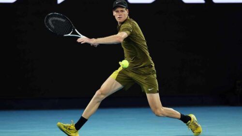Jannik Sinner en el Abierto de Australia