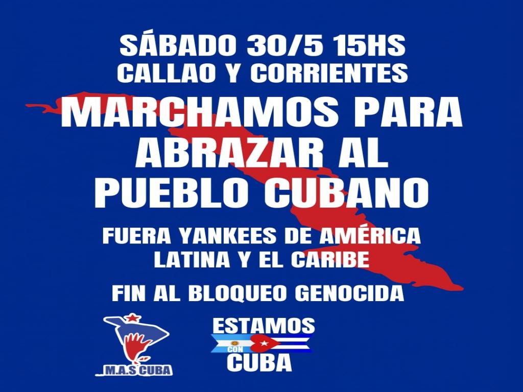 medio-centenar-de-agrupaciones-argentinas-apoyan-marcha-por-cuba