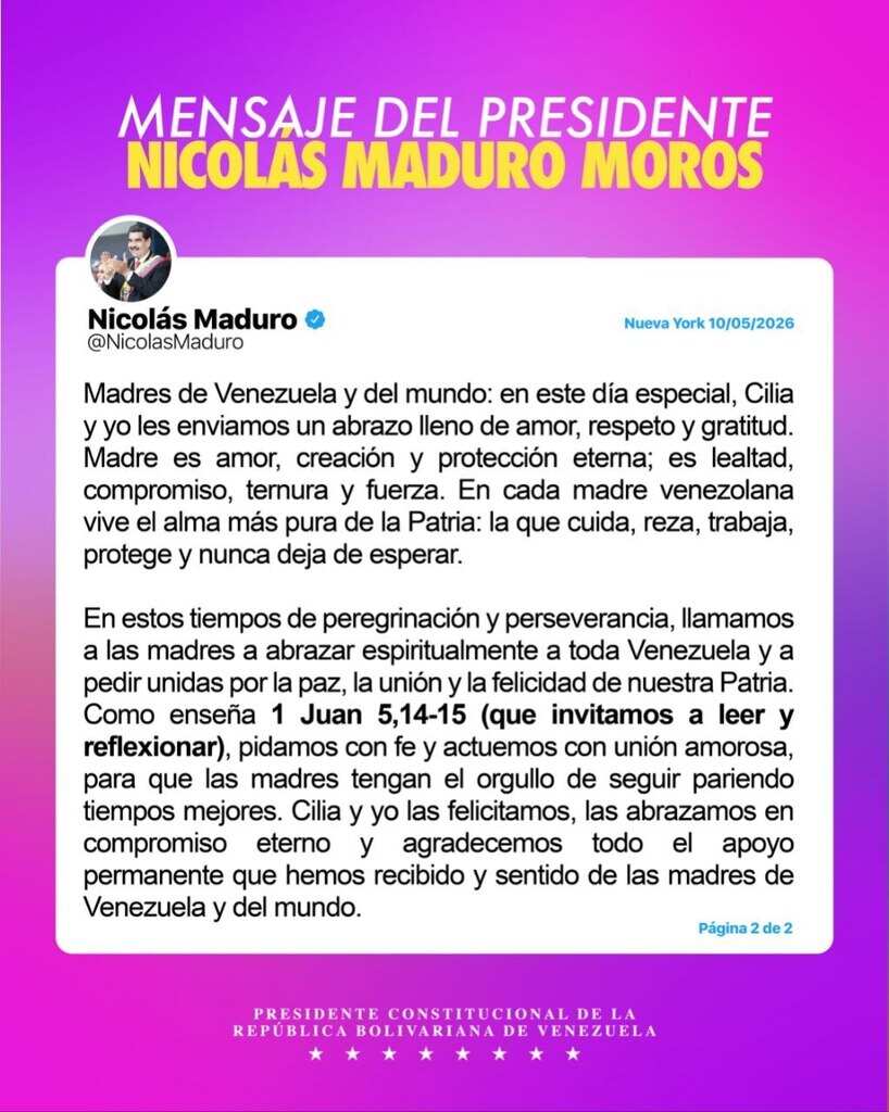 maduro-y-cilia-enviaron-mensaje-a-madres-de-venezuela-y-del-mundo