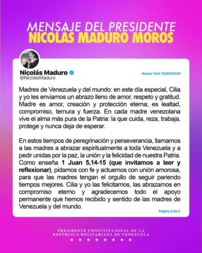 maduro-y-cilia-enviaron-mensaje-a-madres-de-venezuela-y-del-mundo