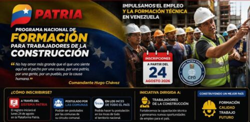 venezuela-inicia-programa-formativo-para-trabajadores-de-construccion