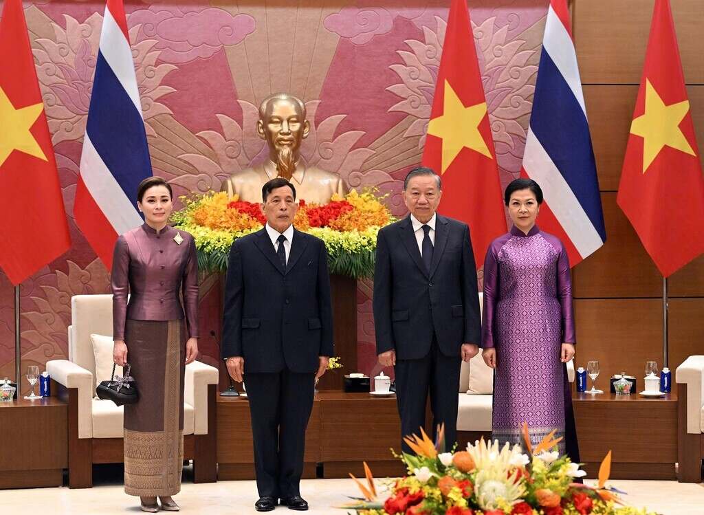 to-lam-recibe-al-rey-de-tailandia-en-visita-de-estado-a-vietnam