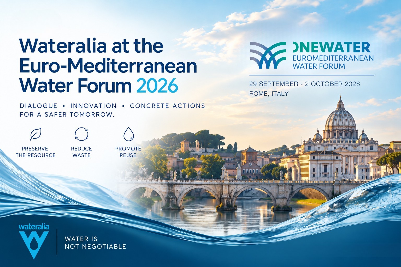 roma-acoge-foro-euromediterraneo-del-agua-para-impulsar-cooperacion