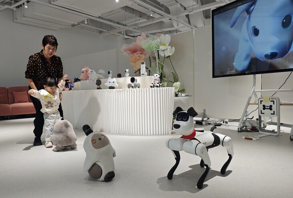 china escuela con robots