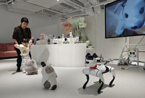 china escuela con robots