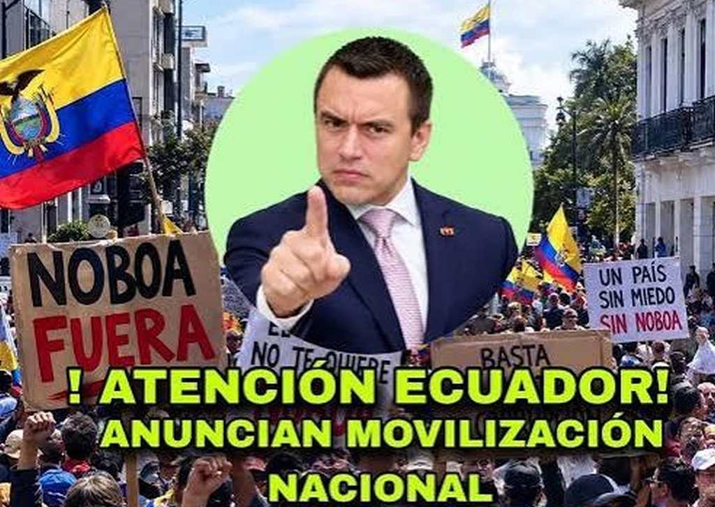 çorganizaciones-de-ecuador-se-movilizan-contra-politicas-de-noboa