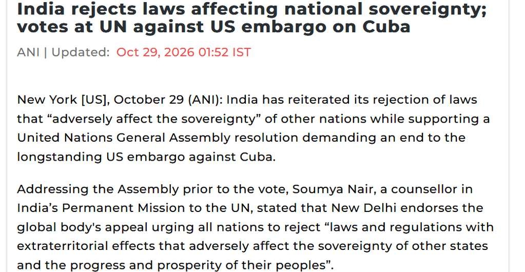 prensa-de-india-destaca-victoria-de-cuba-en-onu-contra-bloqueo